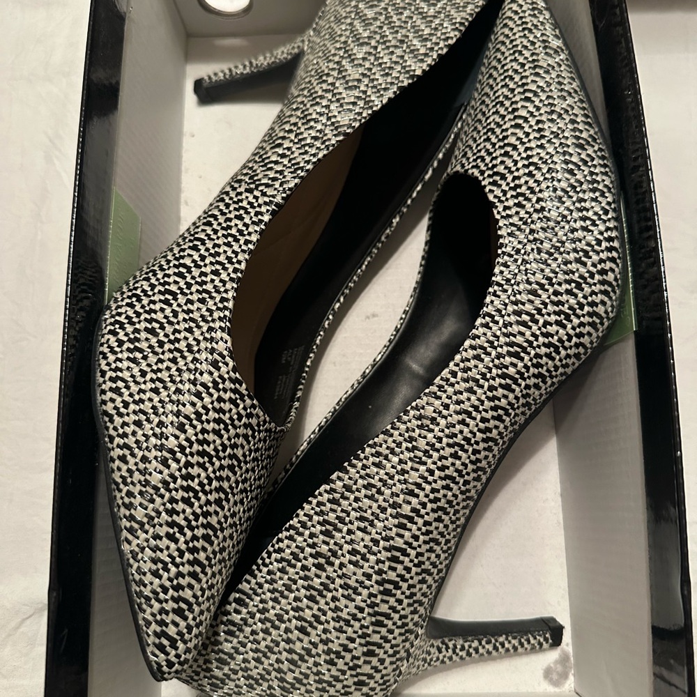 Chic Black and White Heels